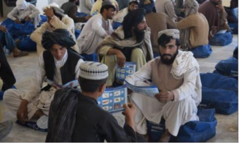 Distribution of emergency shelter support to conflict affected families in Helmand